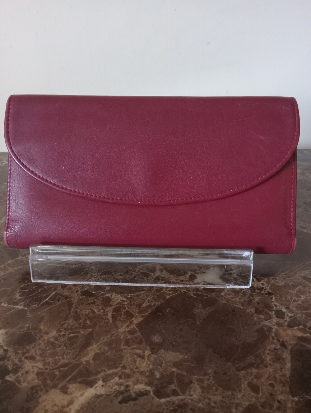 Classic Coach  Wallet in Burgundy Soft Leather GUC